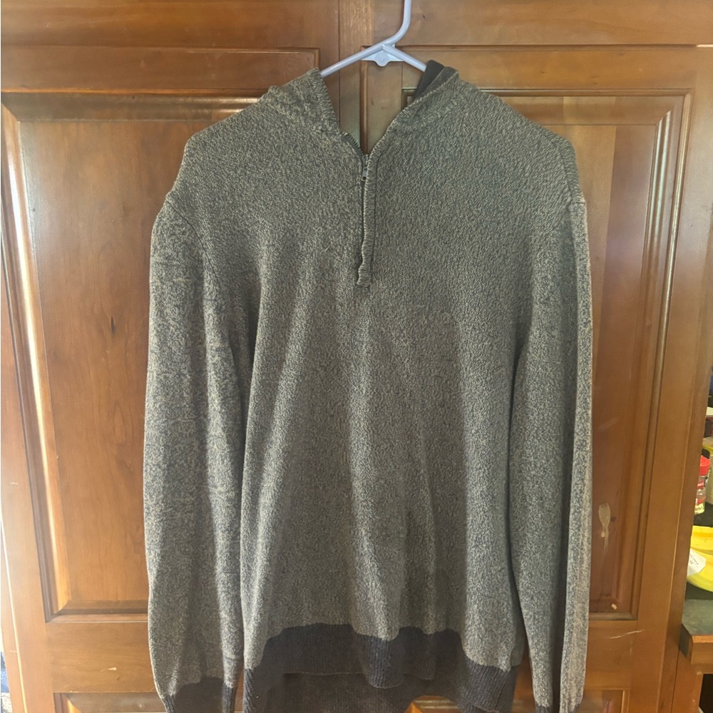 PAIGE Men’s Brinley Quarter-Zip in Heathered Golden Elm